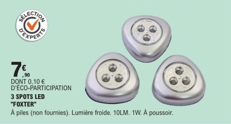 3 SPOTS LED "FOXTER"