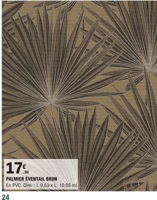 PALMIER ÉVENTAIL BRUN
