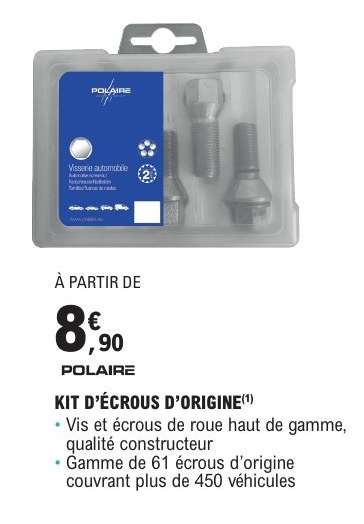 KIT D’ÉCROUS D’ORIGINE