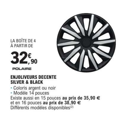 ENJOLIVEURS DECENTE SILVER & BLACK