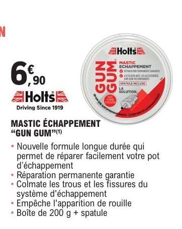 MASTIC ÉCHAPPEMENT 'GUN GUM'
