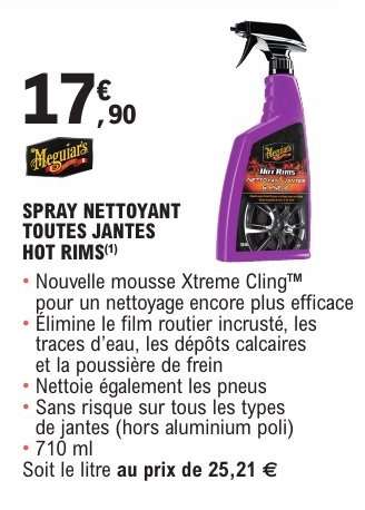 SPRAY NETTOYANT TOUTES JANTES HOT RIMS