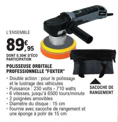 POLISSEUSE ORBITALE PROFESSIONNELLE 'FOXTER'