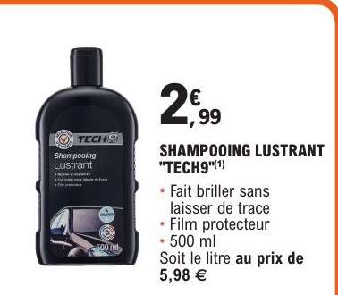 SHAMPOOING LUSTRANT "TECH9"