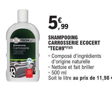 SHAMPOOING CARROSSERIE ECOCERT "TECH9"