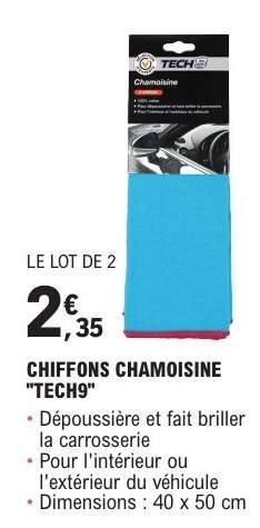 CHIFFONS CHAMOISINE "TECH9"