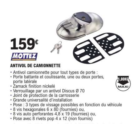 ANTIVOL DE CAMIONNETTE