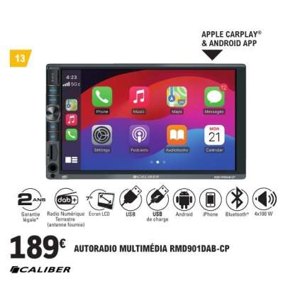 AUTORADIO MULTIMÉDIA RMD901DAB-CP