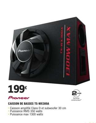 Pioneer Caisson de Basses TS-WX300A