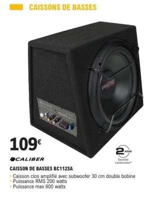 CAISSON DE BASSES BC112SA