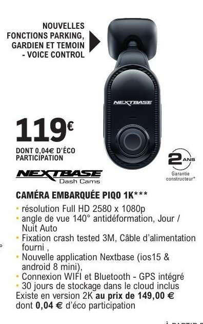 CAMÉRA EMBARQUÉE PIQO 1K