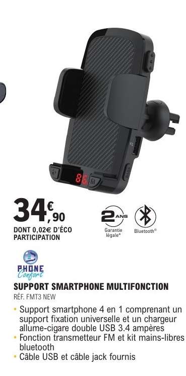 SUPPORT SMARTPHONE MULTIFONCTION