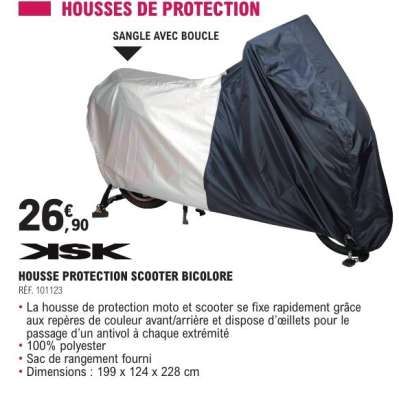 HOUSSE PROTECTION SCOOTER BICOLORE