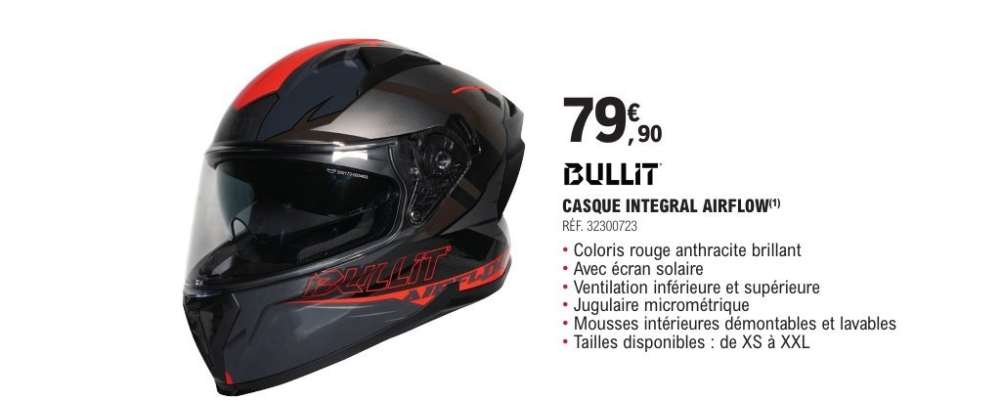 BULLIT CASQUE INTEGRAL AIRFLOW