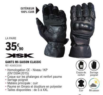 GANTS MI-SAISON CLASSIC