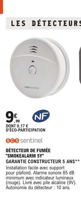 DÉTECTEUR DE FUMÉE