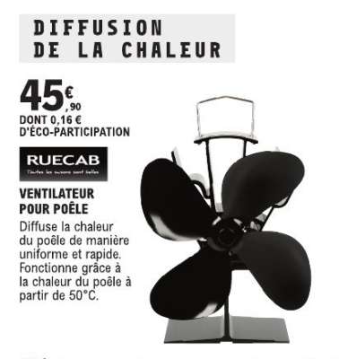 VENTILATEUR POUR POÊLE