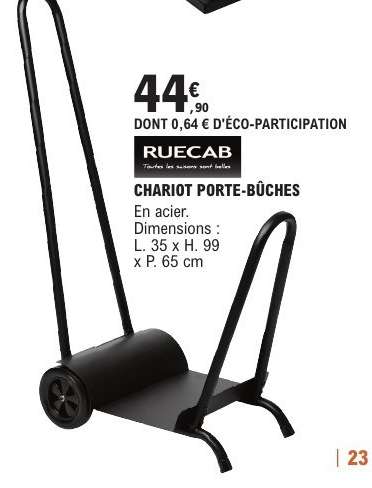 CHARIOT PORTE-BÛCHES