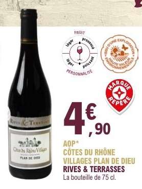 AOP CÔTES DU RHÔNE VILLAGES PLAN DE DIEU RIVES & TERRASSES