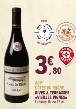 AOP CÔTES DU RHÔNE RIVES & TERRASSES «VIEILLES VIGNES»