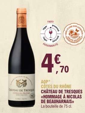 CHÂTEAU DE TRESQUES «HOMMAGE À NICOLAS DE BEAUHARNAIS»