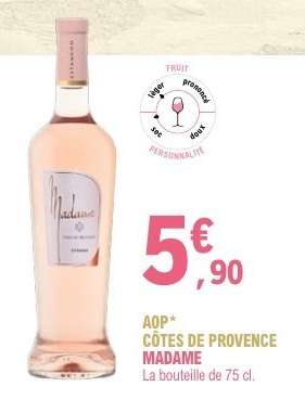 AOP CÔTES DE PROVENCE MADAME