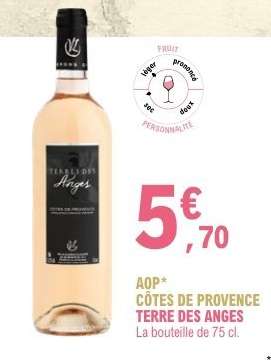 AOP CÔTES DE PROVENCE TERRE DES ANGES