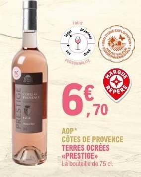 AOP CÔTES DE PROVENCE TERRES OCRÉES «PRESTIGE»