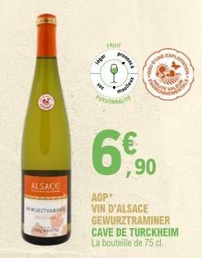 AOP VIN D'ALSACE GEWURZTRAMINER CAVE DE TURCKHEIM