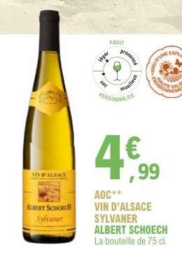 AOC VIN D'ALSACE SYLVANER ALBERT SCHOECH