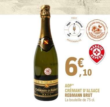 AOP* CRÉMANT D'ALSACE REBMANN BRUT
