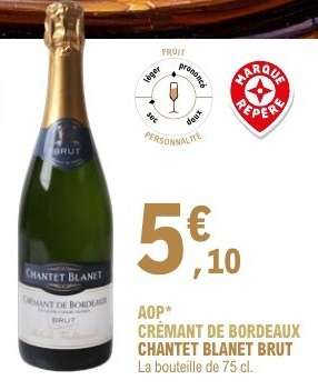 CRÉMANT DE BORDEAUX CHANTET BLANET BRUT