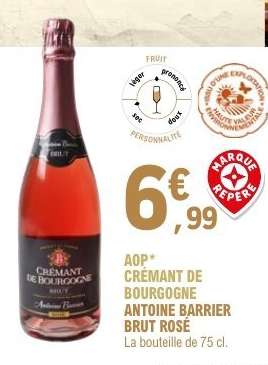 AOP* CRÉMANT DE BOURGOGNE ANTOINE BARRIER BRUT ROSÉ
