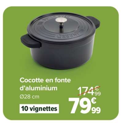 Cocotte en fonte d’aluminium