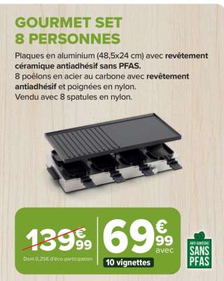 GOURMET SET 8 PERSONNES