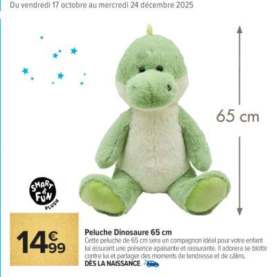Peluche Dinosaure 65 cm
