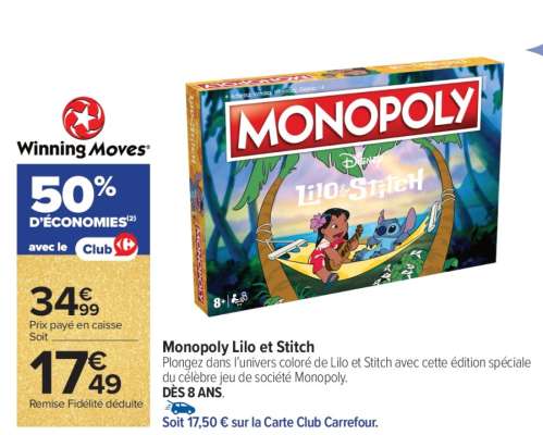 Monopoly Lilo Et Stitch
