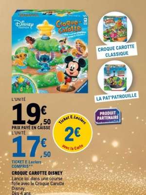 CROQUE CAROTTE DISNEY
