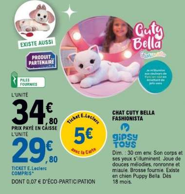 Chat Cuty Bella Fashionista