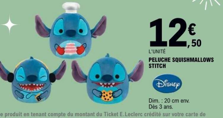 PELUCHE SQUISHMALLOWS STITCH