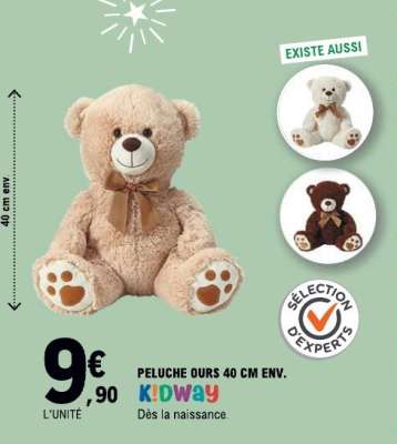 PELUCHE OURS 40 CM ENV.