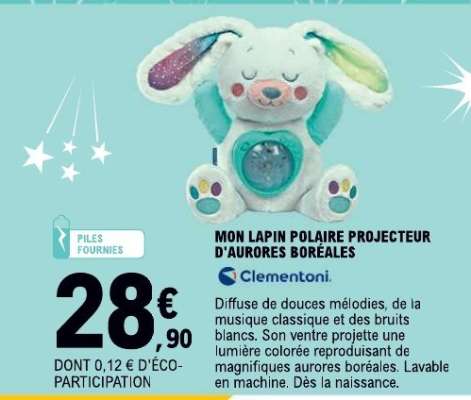 MON LAPIN POLAIRE PROJECTEUR D'AURORES BORÉALES