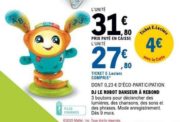DJ le robot danseur à rebond