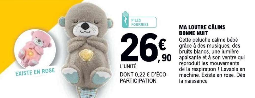 Ma loutre câlins bonne nuit