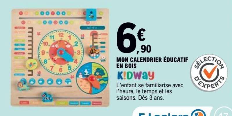 MON CALENDRIER ÉDUCATIF EN BOIS