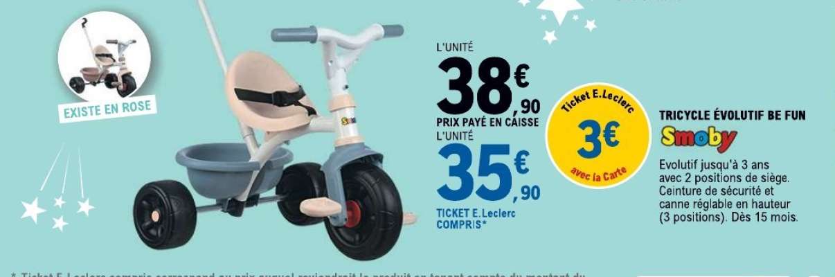 TRICYCLE ÉVOLUTIF BE FUN