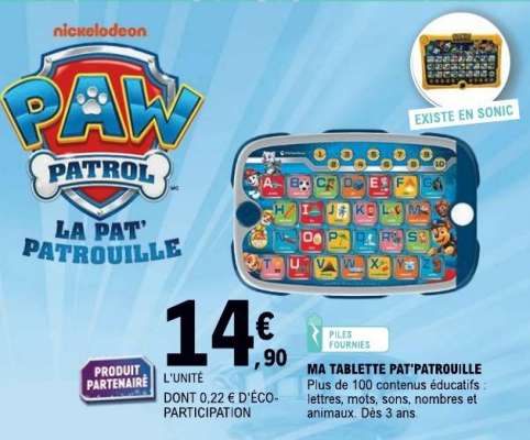 MA TABLETTE PAT'PATROUILLE