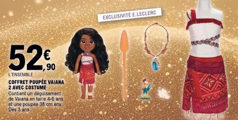 Coffret Poupée Vaiana 2 avec Costume