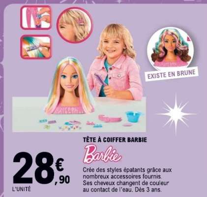 Tête à coiffer Barbie