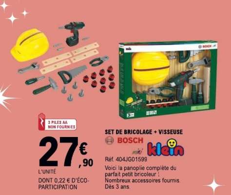 SET DE BRICOLAGE + VISSEUSE